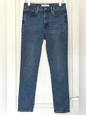 Aritzia Denim Forum The Lola Mid Rise Skinny Jeans Size 28 Indie Sleaze Shaping